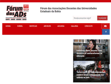 Tablet Screenshot of forumdasads.com.br